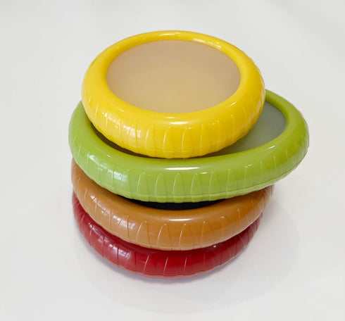 4PC Silicone Fruit and Vegetable Storage Containers Set for Fridge, Onion, Avocado, Tomato Saver