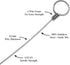 3 24" 1 ANDUSTRIAL Stainless Steel Cheese Cutting Replacement Wires For Soft and Hard Cheese - Easy to Use and Clean