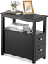 ZENY Compact End Table with Drawer and Open Shelf - Perfect for Living Room or Bedroom