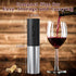 DTB Electric Wine Bottle Opener, Rechargeable Automatic Wine Opener with Foil Cutter, Stainless Steel (Battery Type)