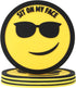4 Pcs Sit On My Face Funny Coasters for Drinks, Drink Coasters