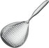 Large Stainless Steel Strainer - Food Grade Filter Spoon with Comfort Handle for Kitchen Cooking, Frying, Pasta