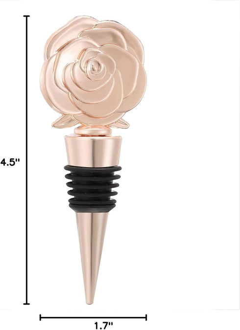 VIDACONTIGO 15 15) PCS Rose Gold Wine Bottle Stoppers for Wine Bottles, Wedding Favors for Guests, Bridal & Baby Shower