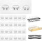 KaiwayInno 8 Pack Shower Caddy Adhesive Replacement, Strong Shower Shelf Adhesive Hooks for