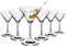 Juvale Mini Margarita Cocktail Glasses, Set of 6-5 oz Clear Glossy Glass, 6 in Tall for Home Bar