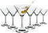 Juvale Mini Margarita Cocktail Glasses, Set of 6-5 oz Clear Glossy Glass, 6 in Tall for Home Bar