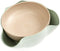 Bamboo's Grocery Double Dish Snack Bowl for Pistachios, Peanuts, Edamame, with Shell Storage, Green