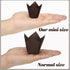 Funtery 600 Pcs Mini Size Tulip Cupcake Liners, Non Stick Baking Cups, Grease Resistant Muffin Cups for Parties