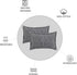 Better Trends Jullian Collection Standard Sham, 100% Cotton Tufted, Super Soft Lightweight, Ivory Bold Stripes