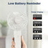 EasyAcc Handheld Fan, Powerful Quiet Portable Fan with 4 Speed, 17H Battery Operated for Travel