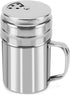 Accmor 5oz Salt and Pepper Shakers with Adjustable Pour Holes, Stainless Steel Dredge Shaker for Seasoning Spices