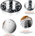 Secura Stainless Steel Electric Pressure Cooker, 6-quart, Steam Rack Steamer Basket Insert Set