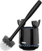 MR.SIGA Toilet Bowl Brush and Holder, Premium Quality Black, Durable Bristles with Solid Handle, 1 Pack