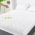 GRT King Mattress Protector, Waterproof Rayon from Bamboo, Quilted Fitted Cover, Dust Proof White