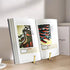 6 Inch Plate Stands for Display, 5 Pack Gold Metal Frame Easel Holder for Pictures and Books