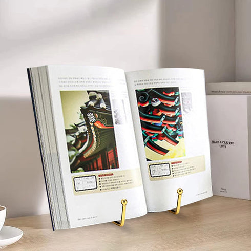 6 Inch Plate Stands for Display, 3 Pack Plate Holder Display Stand, Gold Metal Frame Easel Holder Stand for Pictures,Book, Photo, Decorative Plate