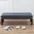 42.12-53.94in CALIDAKA PU Leather Bench Cover - Elastic Soft Stretch Slipcover, Removable Washable Protector for Bench