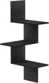3-Tier Furinno Rossi Wall Mounted Shelves, Rectangle, Espresso/Black