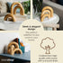 3-Piece Set Natural Arches Home Decor Aesthetic Shelf Objects, Coffee Table, and Bookshelf Accent, Japandi Modern