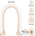 2 Pack, KLOGTSIND Magnetic Curtain Tiebacks, Curtain Holdbacks for Curtains Wood Bead Curtain Holders for Boho Bedroom