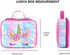 KK CRAFTS Cute Insulated Lunch Box for Kids, Girls Boys Toddlers, Small Sequin Rainbow Unicorn
