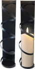 Set 2. 3" Lily's Home Metal Spiral Wall Candle Sconces of Elegant Wall Decorations for Living Room, Bedroom, Hallways