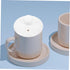 White Ceramic Teapot Lid Replacement, Polished Cover for Porcelain Teaware, Kitchen Accessory