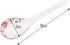 Big Porcelain Spoon Bone china Large Porridge Spoons White Ceramic Flatware Soup Spoons Long Handled Flower Pattern Scoop(Flower Pattern)