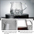 LIFKOME Espresso Machine Glass Coffee Server 650ml, Turkish Coffee Pot Small Glass Manual Pour Over Coffee Beaker