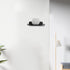 8" Floating Shelves for Wall, Metal Wall Shelf for Wall Storage, for Smart Home, Speakers, Internet Router, Security Camera - for Bedroom, Bathroom, and Living Room (Black) by aplslpa