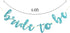 Bride to Be Banner, Blue Glitter, for Bridal Shower, Engaged, Wedding, Hen Night Bachelorette Party Decorations