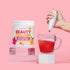 Powerful Handheld Milk Frother - Easy-to-Grip Electric Mixer, Twister-Design Mini Mixer for Powder Drinks, Rose Gold