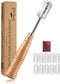 SAINT GERMAIN Premium Hand Crafted Dough Scoring Knife, Sourdough Slashing Tool with 10 Blades & Leather Protector Cover