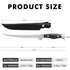 TRUSCEND Boning Knife with Protective Sheath, Razor Sharp Stainless Steel Chef Knives for Boning Filleting Trimming Skinning, Kitchen Cutlery with Ergonomic Anti-slip Handle by TRUSCEND