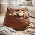 SOFTSOUL 17.717.715.7 DIY Fillable Storage Ottoman Stuff with Clothes, Blankets or Toys to Create Seat or Footstool