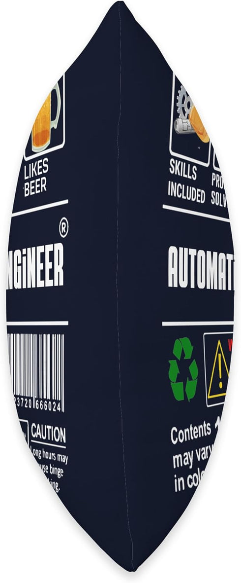 Automation Engineer Label Skills Solving Coffee Beer Lover Throw Pillow by Automation Engineer Funny Gifts & Shirt
