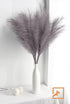 ZIFTY 7-Pcs Faux Pampas Grass, 38"/3.1FT Large Tall Fluffy Artificial Flower for Vase Filler Home Decor (Grey)
