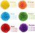 Gavoyeat 18 pcs Paper Pom Poms Color Tissue Flowers for Birthday Celebration Wedding Party Halloween Christmas