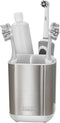 Joseph Joseph EasyStore Stainless-Steel Toothbrush Holder Bathroom Storage Countertop Organizer Caddy, Small