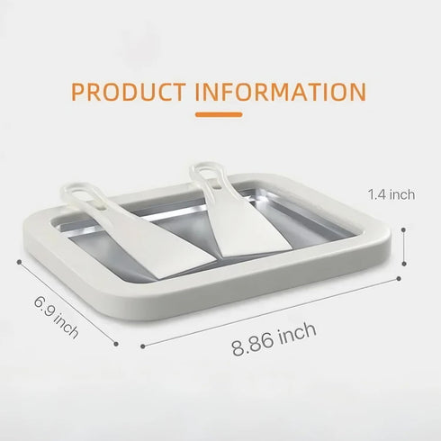 Frozen (Summer Ice Cream Roll Maker Rolled Ice Cream Machine, Sweet Spot Pan, Instant Cold Plate, Ideal for Making
