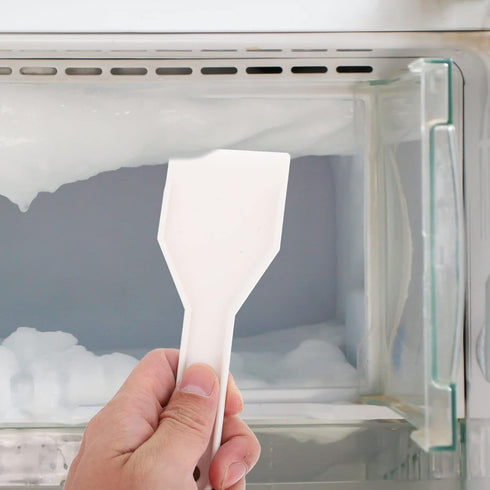 MAGICLULU Plastic Refrigerator Shovel, White De-Ice Scraper with Handle for Kitchen