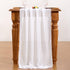 Socomi White Chiffon Table Runner - Easter Spring Boho Rustic 14ft Wedding Runner for Bridal Shower