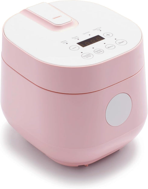 GreenLife 4-Cup Digital Rice Cooker, PFAS & PFOA-Free Removable Ceramic Dishwasher Safe Pot, Healthy Cooking Oats,