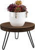Wood Plant Stand Indoor Outdoor, 10'' Wooden Planter Stands Fit 5-12 Inch