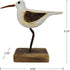 Wooden Sea Birds Decor Wood Seagull Statue Bird Figurines Seabird Statue Standing Seagulls Decorations Coastal Sculpture Nautical Beach Ocean Home Table Garden Yard Lawn Outdoor 4.1 Inch