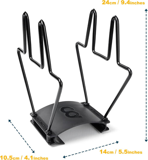 2 CyclingDeal Shoe Rack Hanger Compatible with Peloton Bike & Bike+ ONLY Shoe Holder - Holds Pairs of Cycling Shoes