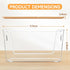 2 Set Counter Pantry Organizer and Storage, Stackable Trash Bag Dispenser Clear Acrylic Kitchen Pantry Baskets