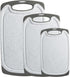 Cutting Board for Kitchen, Large-Small Marble Cutting Boards Set of 3, Non-Slip, Dishwasher Safe (Marble White).