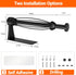 Paper Towel Holder Under Cabinet, Single Hand Operable Wall Mount with Damping Effect, Self-Adhesive or Drilled