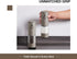 Set, 6 2packBrown Stainless Steel Rechargeable Electric Salt and Pepper Grinder USB Charging with Dust Cover